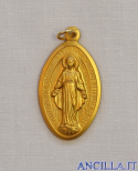 Medaglia miracolosa ottone dorato