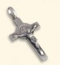 Croce-medaglia di San Benedetto argento 925°/°° satinato
