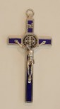 Croce-medaglia di San Benedetto in metallo smaltato