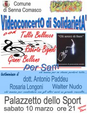 Sabato 10 Marzo a Senna Comasco: VIDEOCONCERTO DI SOLIDARIETA'