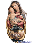 Acquasantiera Madonna con Bambino e Spirito Santo