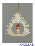 Albero di Natale con Angelo in piedi candela