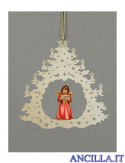 Albero di Natale con Angelo in piedi note