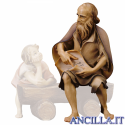Anziano pastore narratore Ulrich serie 12 cm