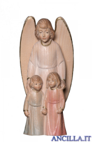 Angelo custode con bambini (bianco) Emily Collection