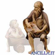 Anziano pastore narratore Ulrich serie 12 cm