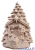 Albero di Natale con Sacra Famiglia legno naturale