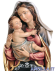 Acquasantiera Madonna con Bambino e Spirito Santo