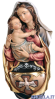 Acquasantiera Madonna con Bambino e Spirito Santo