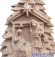 Albero di Natale con Sacra Famiglia legno naturale