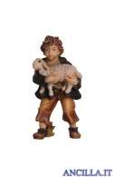 Bambino con agnello in braccio Rainell serie 9 cm
