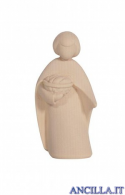 Bambino con cesto di pane Leonardo serie 10 cm
