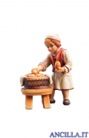 Bambino con cesto di pane Rainell serie 11 cm