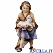 Bambino con agnello Ulrich serie 12 cm