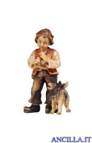 Bambino con cane Kostner serie 12 cm