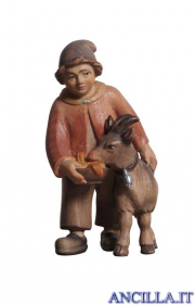 Bambino con capra Pema serie 12 cm