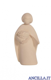 Bambino con cesto di pane Leonardo serie 8,5 cm