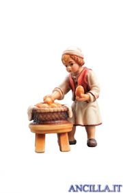 Bambino con cesto di pane Rainell serie 9 cm