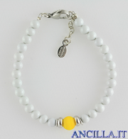 Bracciale Bungles grigio e giallo