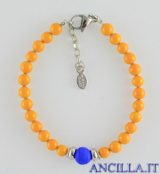 Bracciale Bungles senape e blu