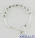 Bracciale cristallo goccia grigia