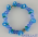 Bracciale elastico rosellina resina turchese