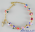 Bracciale mosaico veneziano rosa e oro