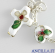 Bracciale cuore cloisonnè bianco