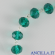Bracciale decina in cristallo ovale 6x8 mm verde smeraldo