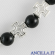 Bracciale elastico pietra naturale onice nera