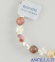 Bracciale elastico pietra naturale rodonite