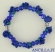Bracciale elastico rosellina resina blu