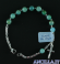 Bracciale in pietra dura Agata verde