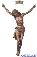 Cristo Siena in fibra di vetro bronzato