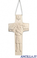 Croce Gesù Buon Pastore con cordicella