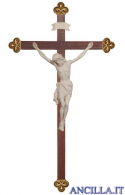 Crocifisso Siena naturale - croce barocca