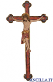 Cristo Cimabue su croce oro barocca
