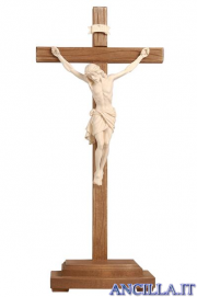 Crocifisso Siena naturale - croce diritta con base