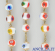 Corona del Rosario murrina veneziana bianco e oro