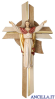 Cristo risorto su croce contemplativa