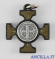Croce celtica legno nero e smalto oro