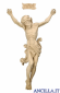 Croce di San Benedetto in legno d'ulivo con Cristo Leonardo naturale
