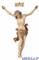 Croce di San Benedetto in legno d'ulivo con Cristo Leonardo brunito