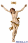 Croce di San Benedetto in legno d'ulivo con Cristo Leonardo colorato (bianco)
