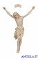 Croce di San Benedetto in legno d'ulivo con Cristo Siena filo oro