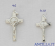 Croce-medaglia di San Benedetto argento 925°/°° lucido