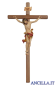 Crocifisso Leonardo in resina con croce diritta