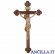 Crocifisso Siena brunito 3 colori - croce barocca scura