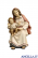 Donna seduta con bambino Kostner serie 12 cm