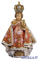Gesù Bambino di Praga modello 2 veste rossa